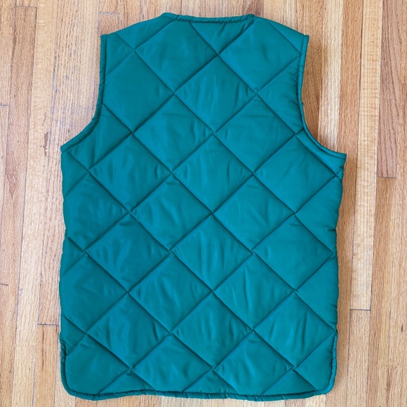 Must Have Green Vintage quilted work vest - Picture 6 of 11